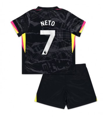 Chelsea Pedro Neto #7 Tercera Equipación Niños 2024-25 Manga Corta (+ Pantalones cortos)